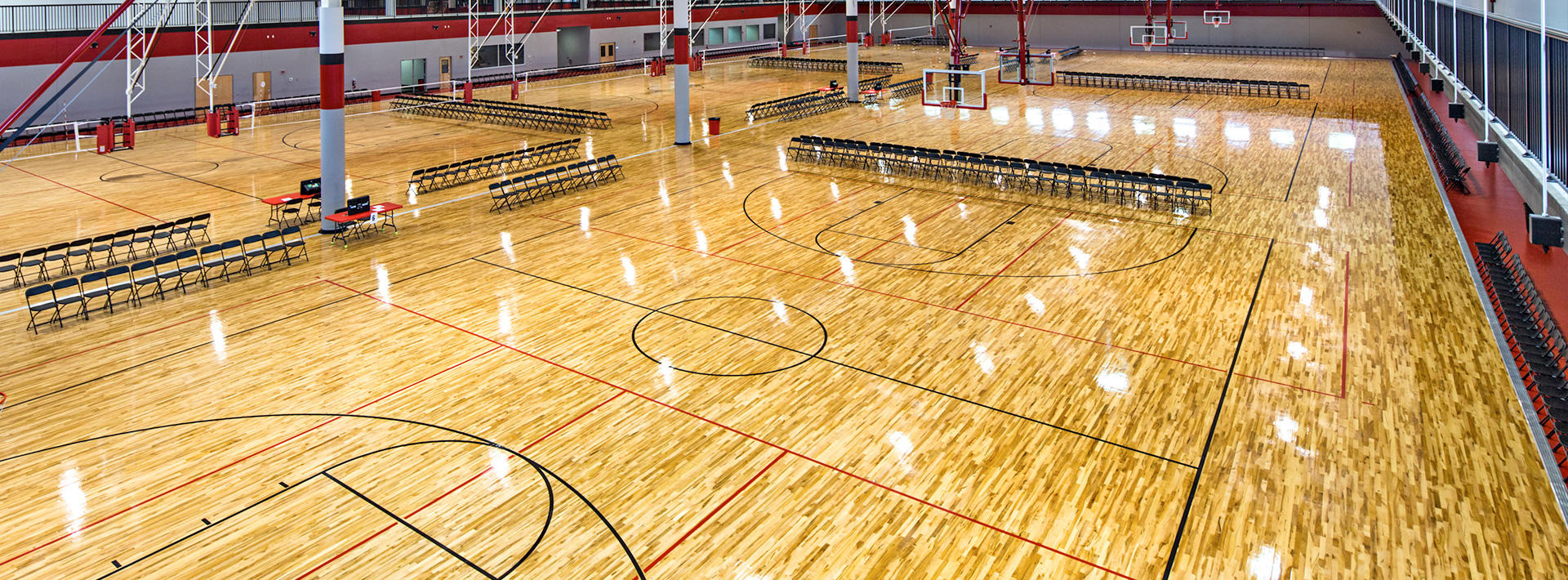 Basketball Hardwood Flooring - Connor Maple Flooring - Connor Subfloor  Systems